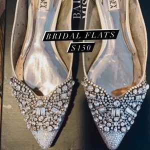 Badgley Mischka bridal flats